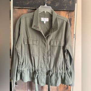 Olive Green Utility Jacket womens large like new